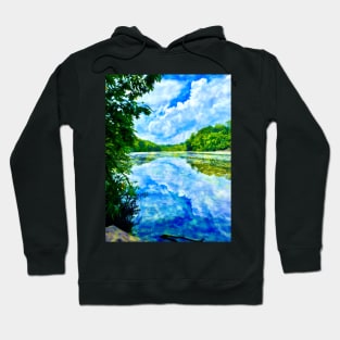 Fluffy Cloud Reflection by Pamela Storch Hoodie